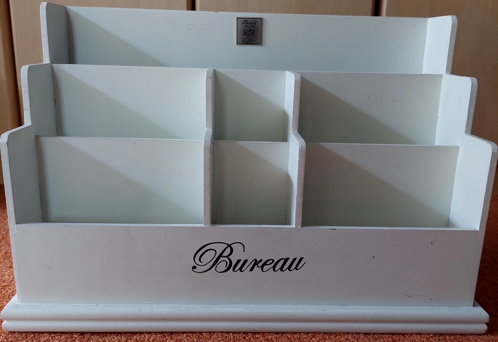 Riviera Maison bureau organizer, Ophalen of Verzenden, Gebruikt, Hout, Landelijk