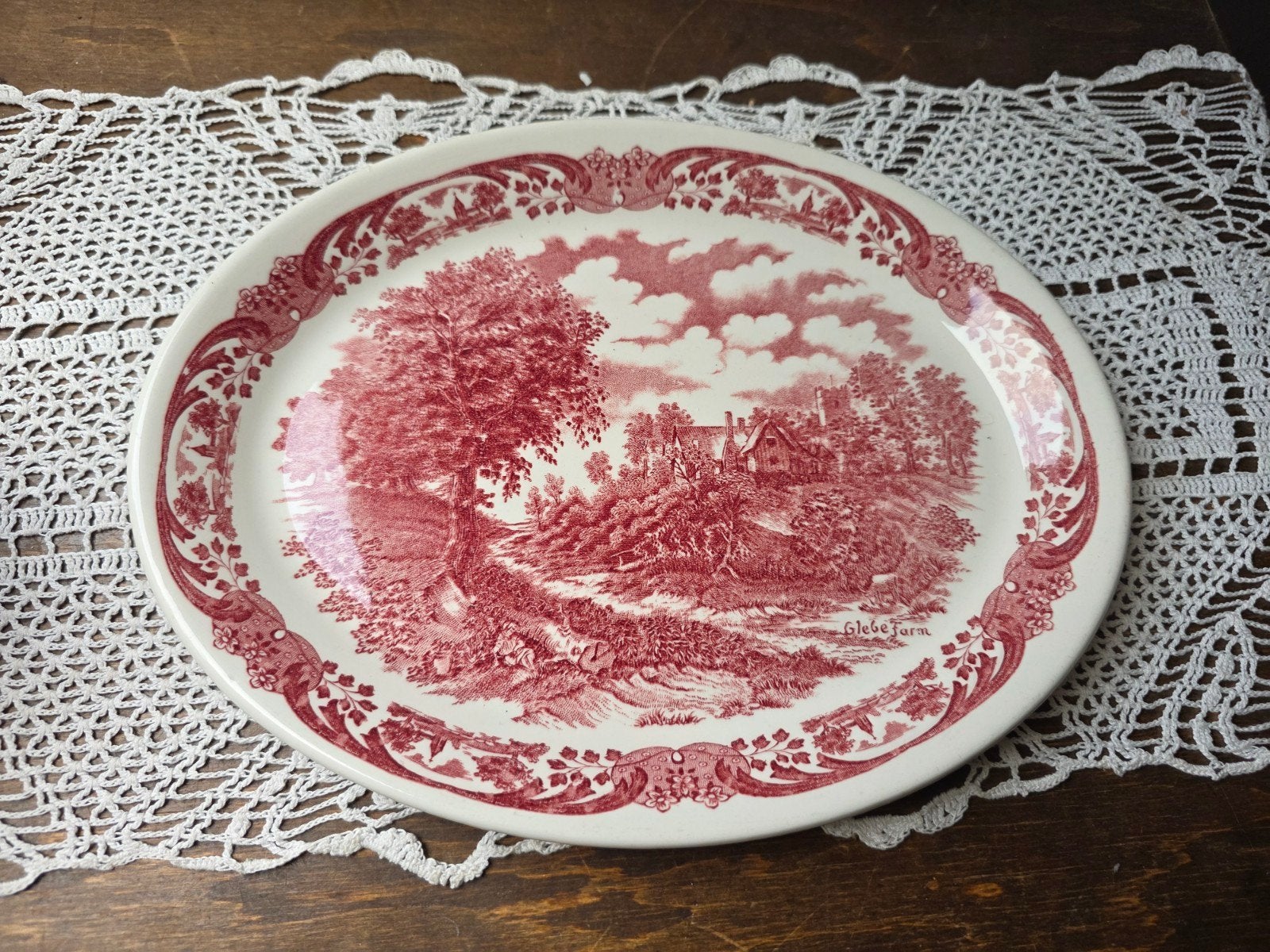 Vintage Engelse schaal, Ophalen of Verzenden, Overige stijlen, Aardewerk, Schaal of Schalen