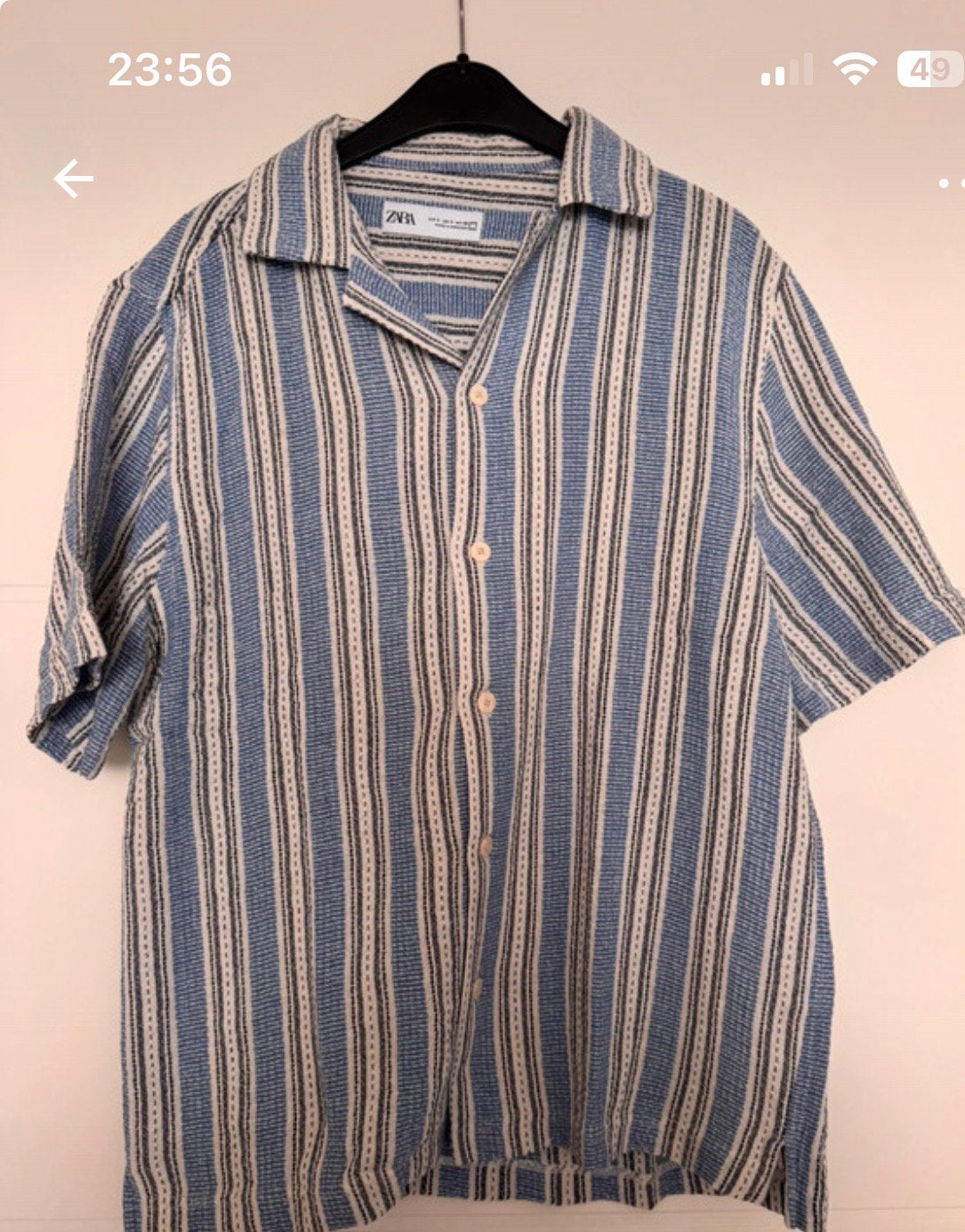 Zeer nette Zara Blouse maat S, Verzenden, Zo goed als nieuw, Blauw, Halswijdte 38 (S) of kleiner
