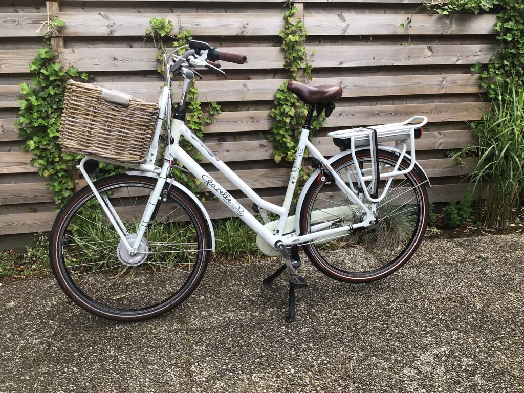 Elektrische Fiets Gazelle Miss Grace mt 59, 55 tot 59 cm, Ophalen, Gebruikt, Gazelle