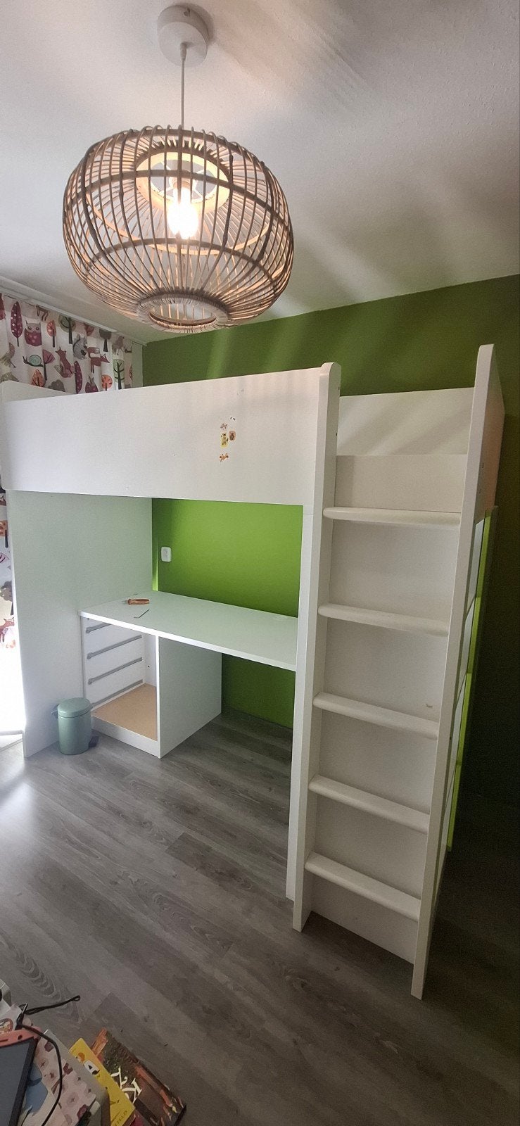 stuva smastad hoogslaper ikea. Met bureau en kast, Ophalen, Gebruikt, Hoogslaper
