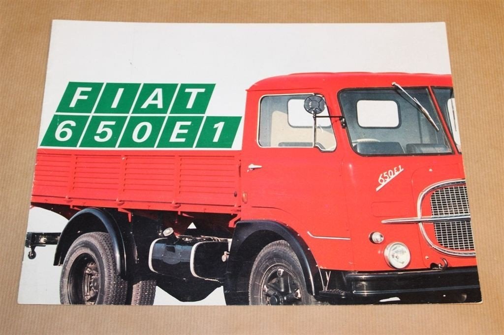 Zeldzame brochure - Fiat 650 E1 vrachtwagen - 1960, Boeken, Ophalen of Verzenden, Zo goed als nieuw, Tractor en Landbouw