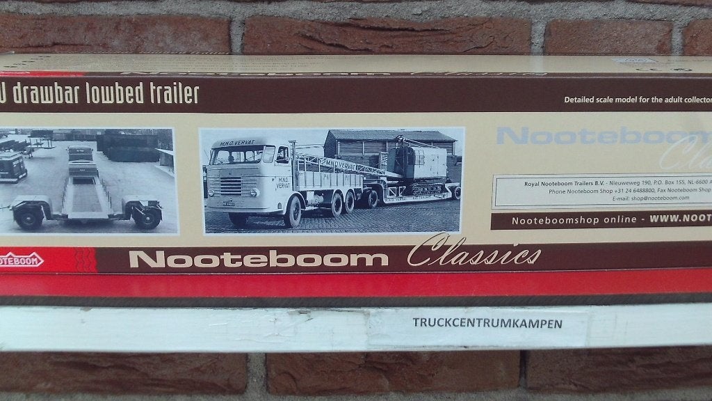 NZG  Scania  Bakwagen  met  aanhanger  van  Nooteboom., Ophalen of Verzenden, Nieuw, Bus of Vrachtwagen, NZG