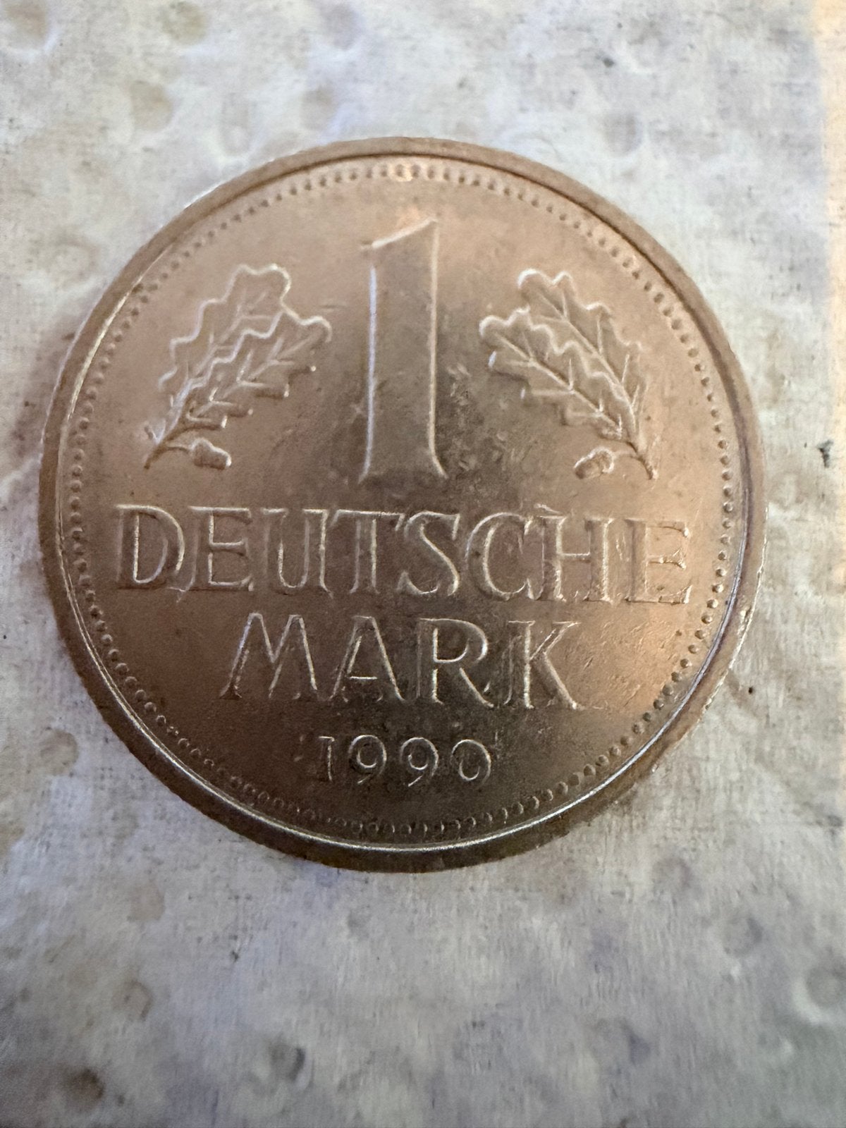 1 Duitse Mark 1990 - (J) Bundesrepublik Deutschland, Ophalen of Verzenden, Duitsland, Losse munt