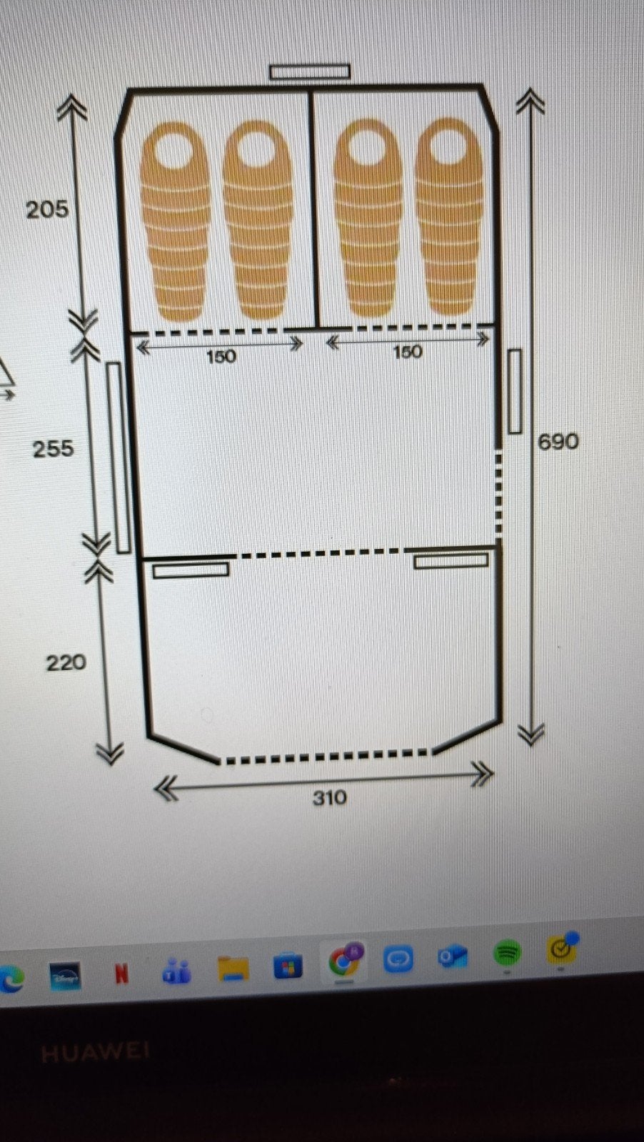Redwood Tunnel tent Birch 310 TC, Caravans en Kamperen, Tenten, Ophalen, Tot en met 4