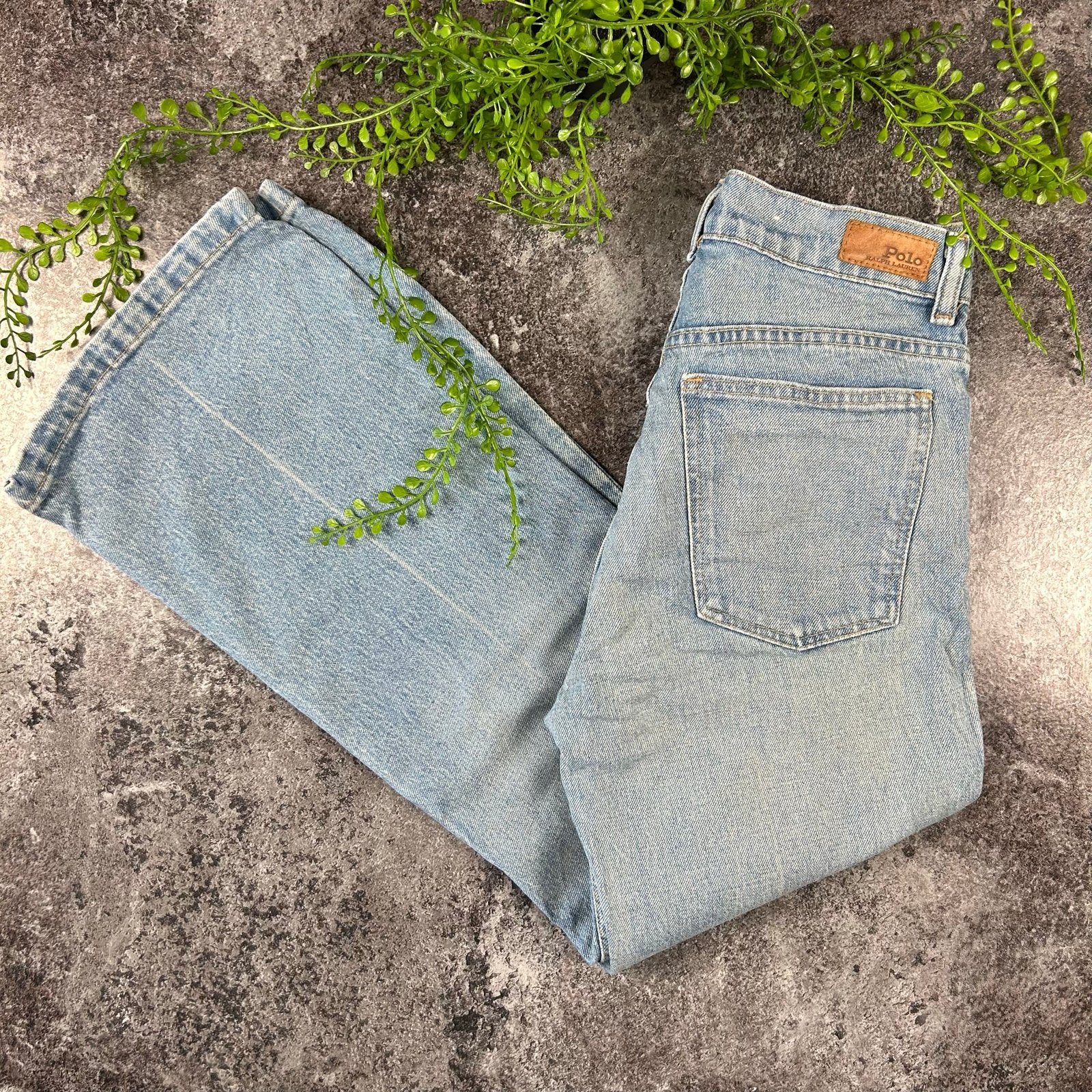 Ralph Lauren Straight Leg Jeans - Lichtblauw - W28, Ophalen of Verzenden, Zo goed als nieuw, Blauw, W28 - W29 (confectie 36)