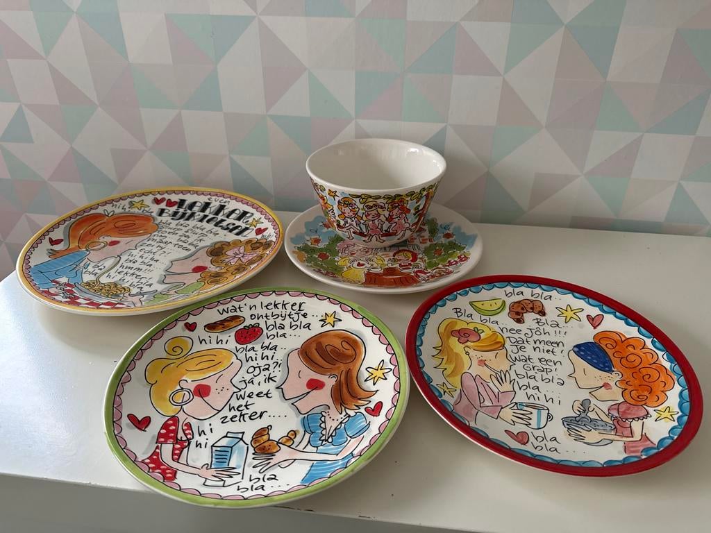 Blond Amsterdam & Efteling Servies: Borden en Kom, Huis en Inrichting, Keuken | Servies, Blond Amsterdam, Ophalen of Verzenden