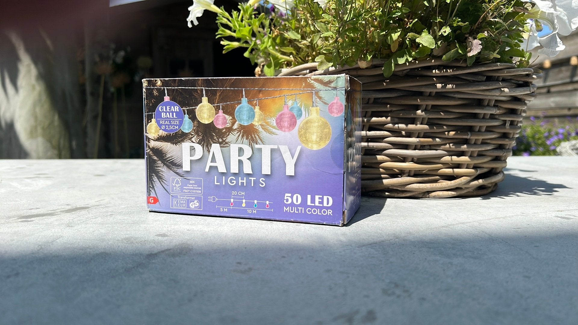 Partylampjes, Ophalen, Kunststof, Meerkleurig, Nieuw