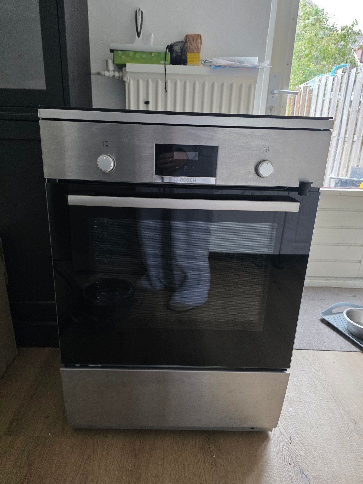 Bosch Fornuis met Inductiekookplaat - Zo goed als nieuw, Witgoed en Apparatuur, Ophalen, Hete lucht, 60 cm of meer, 4 kookzones