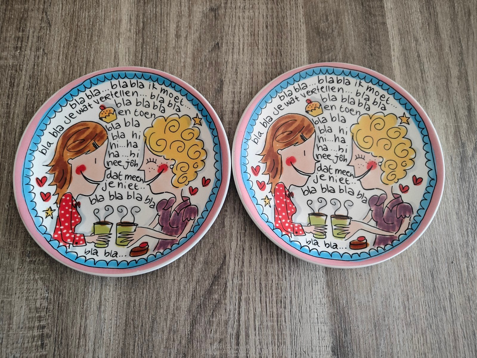 Blond Amsterdam Gebaksbordjes BlaBla ⌀18cm, Huis en Inrichting, Keuken | Servies, Nieuw, Ophalen of Verzenden, Bord(en), Modern