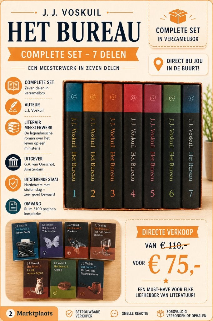 Het Bureau compleet zeven delen | J.J. Voskuil | Box |, Nieuw, Ophalen of Verzenden, J.J. Voskuil, Nederland