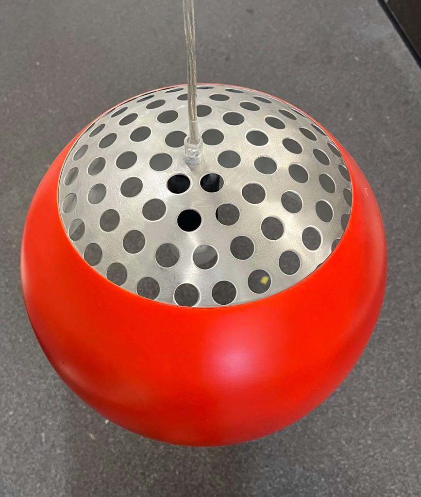 Space age vintage bollamp, Ophalen, Gebruikt, Metaal, Retro vintage