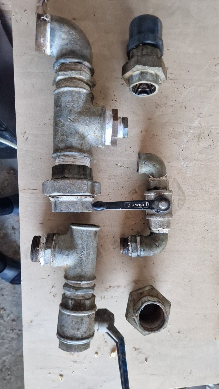 Diverse gebruikte grote metalen buizen en koppelingen, Ophalen, Bochten, Gebruikt, Zink