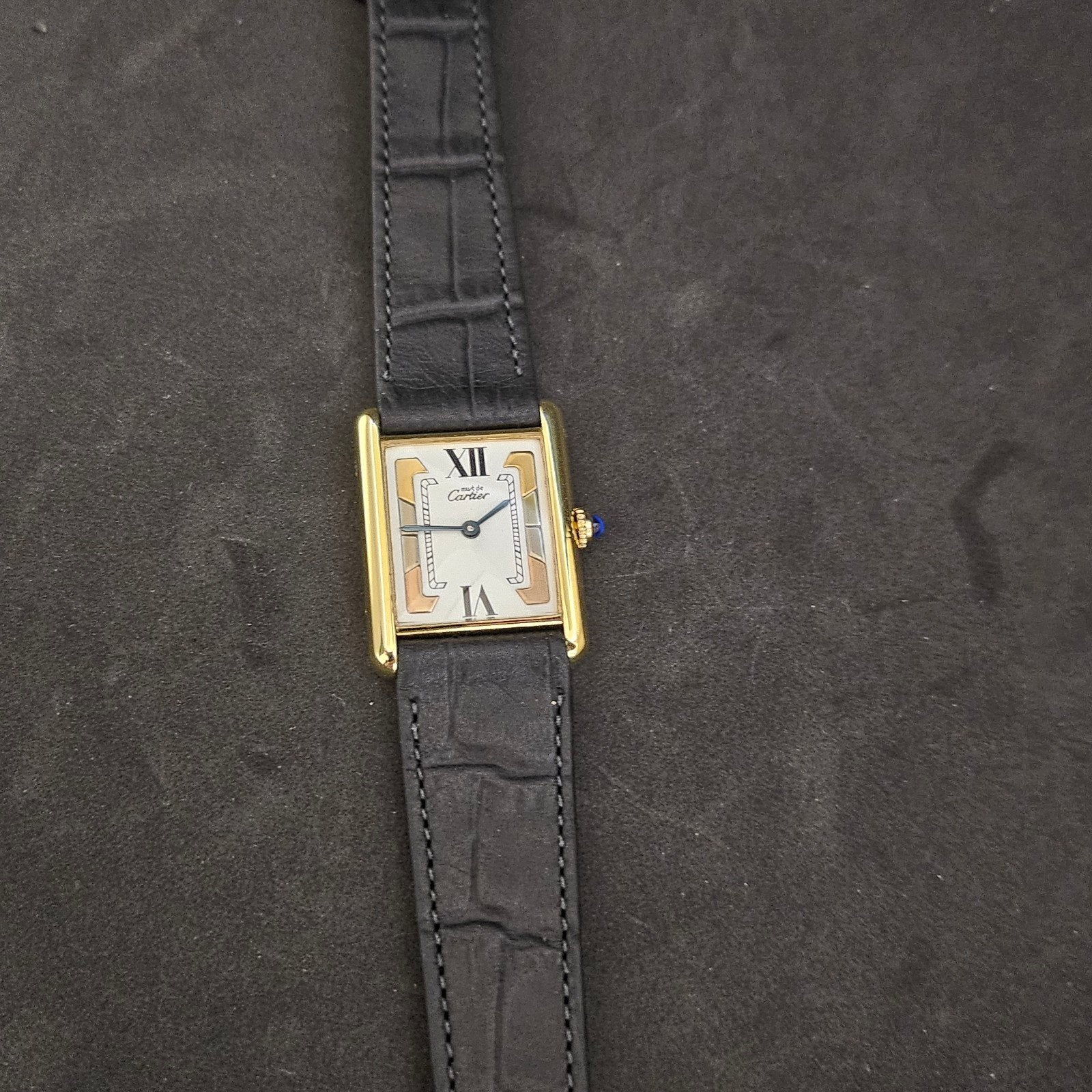 Cartier must vermeil large trinity dial, Sieraden, Tassen en Uiterlijk, Horloges | Dames, Ophalen of Verzenden, Overige merken