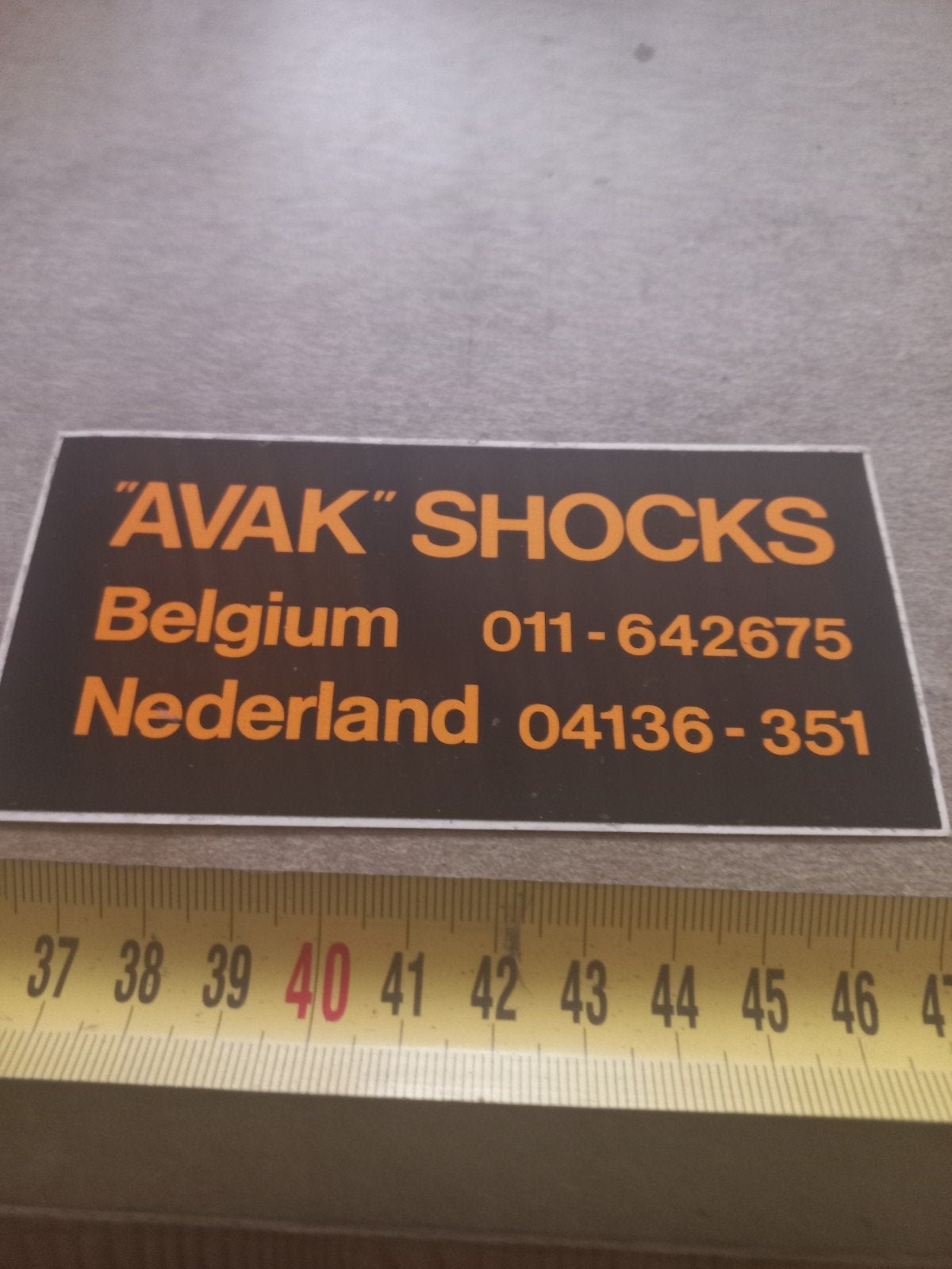 AVAK SHOCKS Contactgegevens België en Nederland, Verzamelen, Ophalen of Verzenden, Nieuw