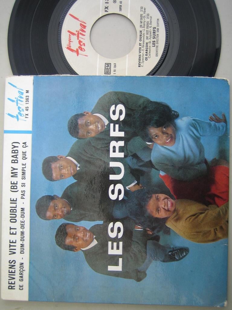 Les surfs - Reviens vite et ouble ( be my baby ), Cd's en Dvd's, Vinyl Singles, Gebruikt, Pop, 7 inch, Ophalen of Verzenden