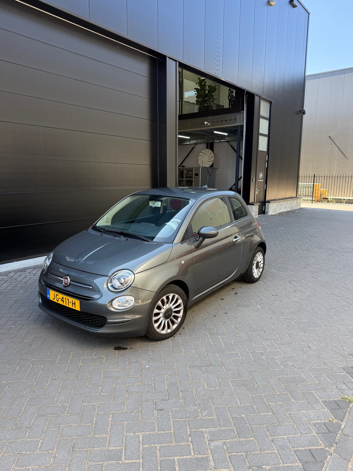 Fiat 500 Twinair Turbo 80pk 2016 Grijs, Voorwielaandrijving, 31 €/maand, 905 kg, Origineel Nederlands