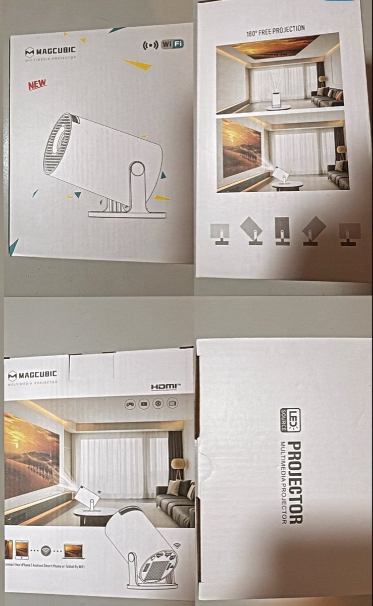 MAGCUBIC LED Multimedia Projector met WiFi en HDMI, Ophalen of Verzenden, Nieuw, LED, Overige resoluties