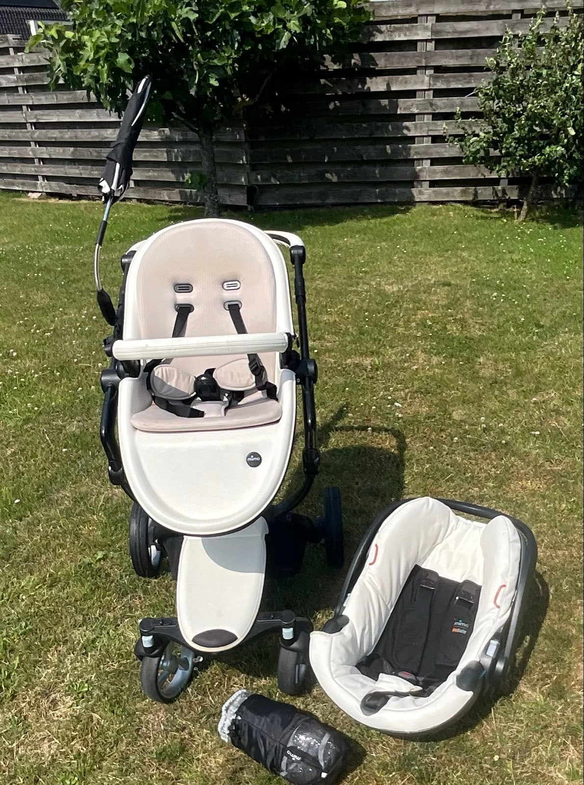 Mima Xari kinderwagen met autostoeltje, parasol, regenhoes,, Gebruikt, Combiwagen, Met autostoeltje, Ophalen