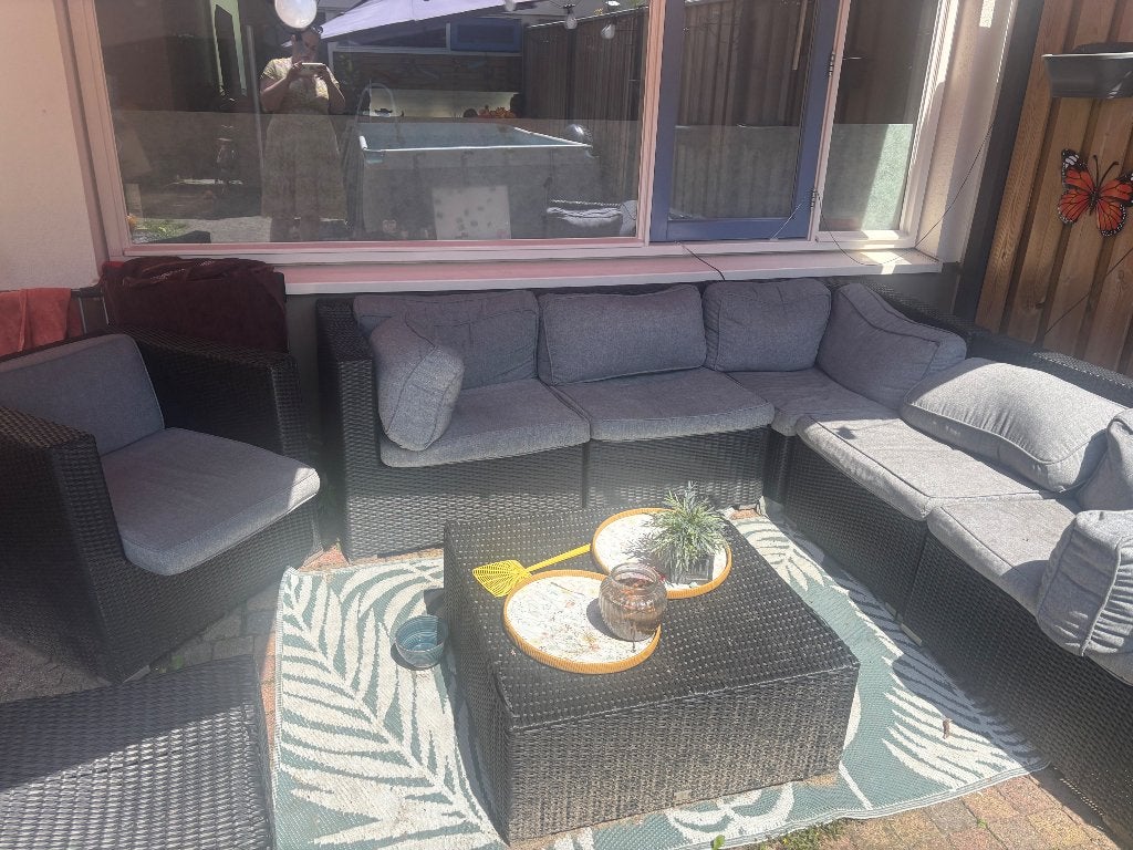 Lounge set tuin, Tuin en Terras, Tuinsets en Loungesets, Ophalen, Overige materialen, Gebruikt, 6 zitplaatsen