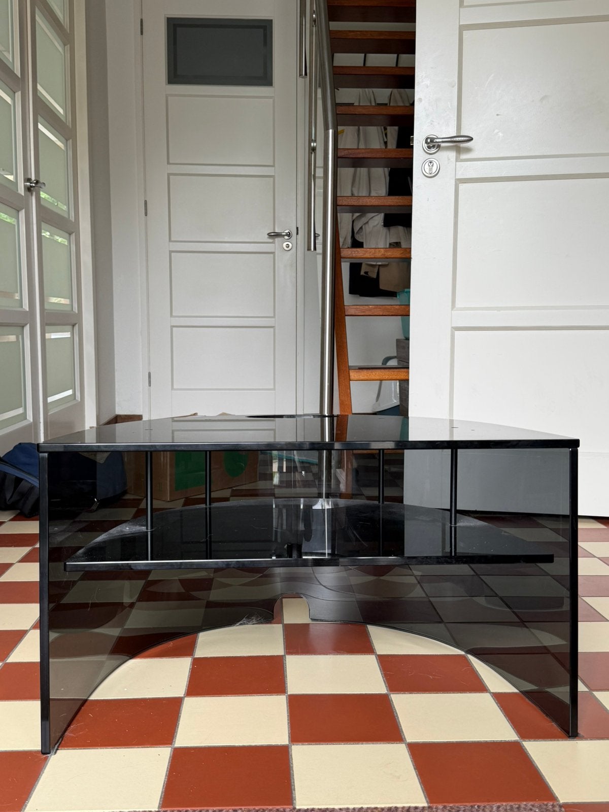 Glazen Loewe Televisiemeubel (voor Loewe Aconda), Ophalen, Gebruikt, 50 tot 100 cm, Glas