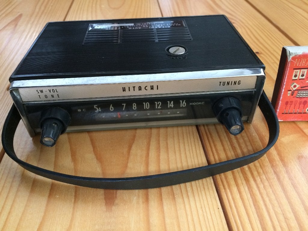 Hitachi transistor 8 TM-816U autoradio jaren 60 oldtimer, Ophalen of Verzenden, Zo goed als nieuw