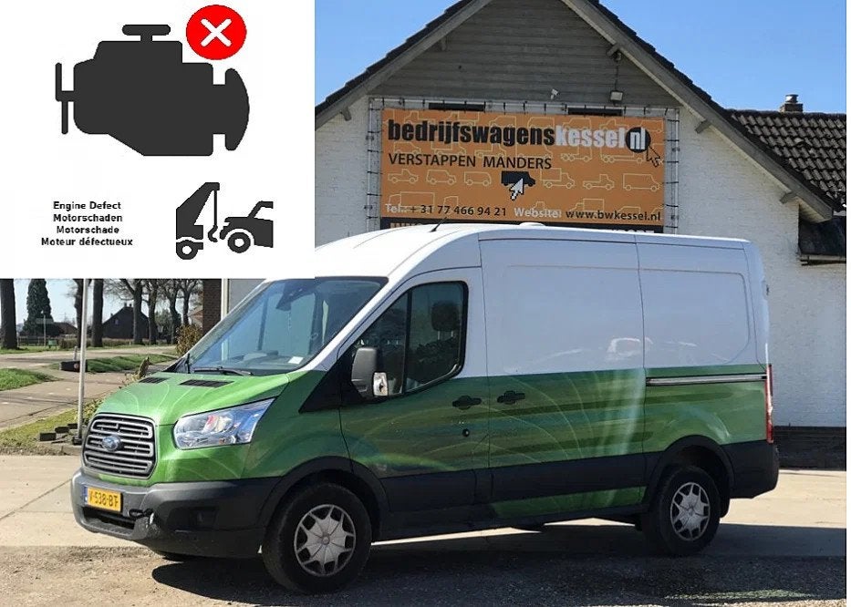 Ford Transit 2.0 TDCI 96 kW Euro 6 L2H2 Motorschade AC, Voorwielaandrijving, Stof, 4 cilinders, Wit