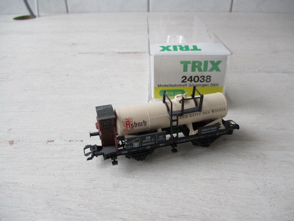 Trix Ketelwagen Asbach no 24038, Gelijkstroom, Trix, Wagon, Ophalen of Verzenden