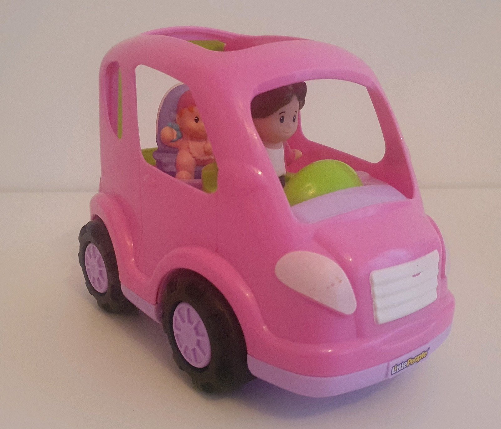 Fisher-Price Little People Roze Auto met Figuren, Ophalen of Verzenden, Gebruikt