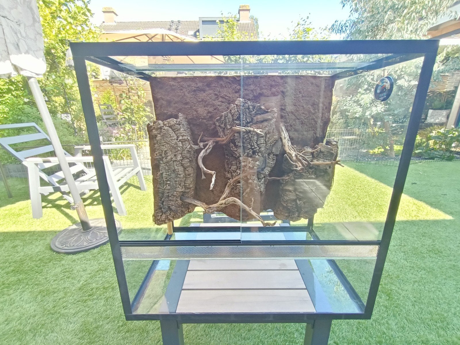 terrarium 40x40x60, Ophalen, Zo goed als nieuw, Terrarium of Paludarium