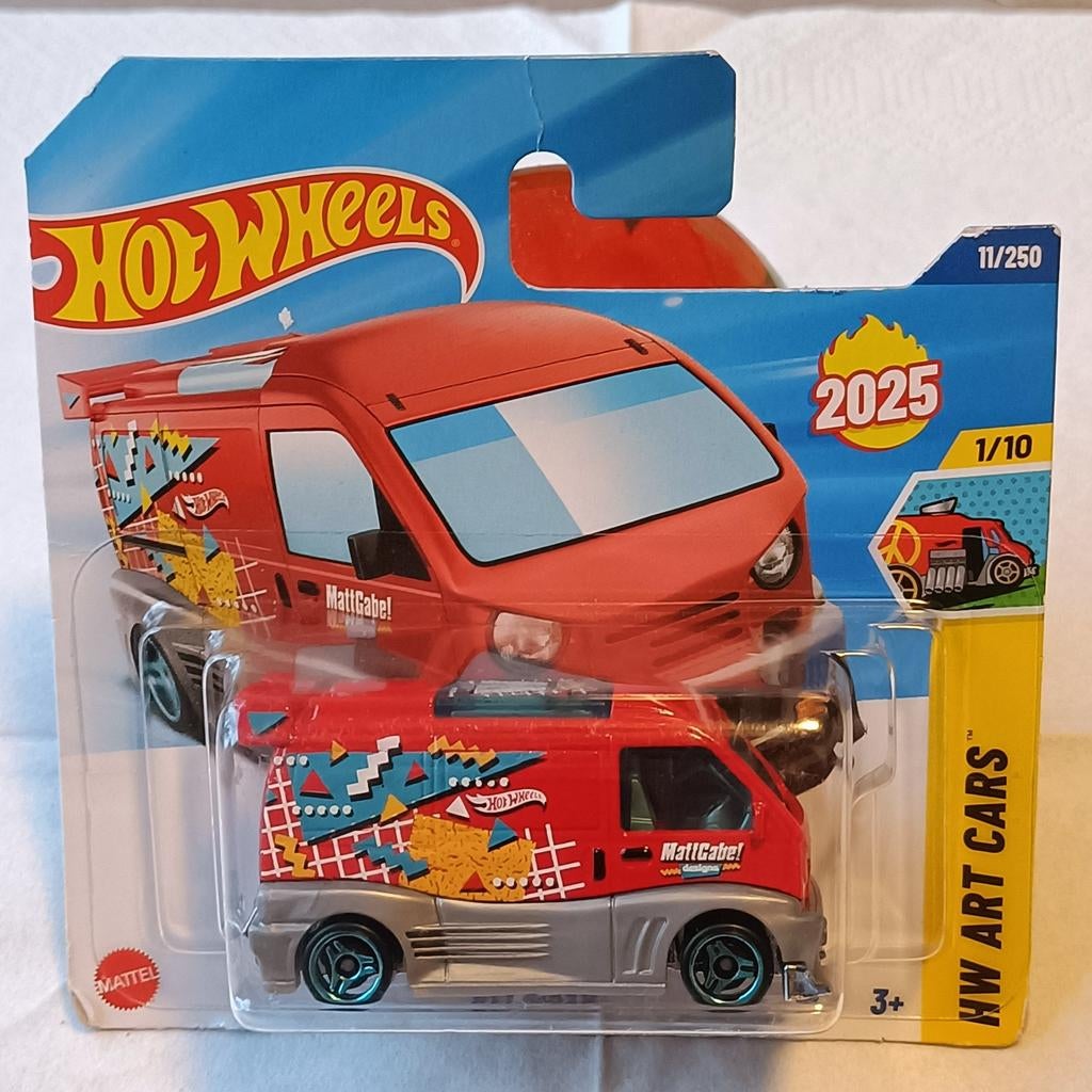Hot Wheels 2025 HW Art Cars Kei Truck Matticabe, Overige merken, 1:50 of kleiner, Nieuw, Ophalen of Verzenden