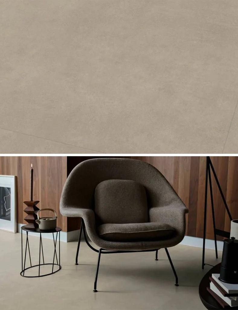 VT Wonen Click PVC Basic Sand, Ophalen of Verzenden, 25 tot 50 m², Beige
