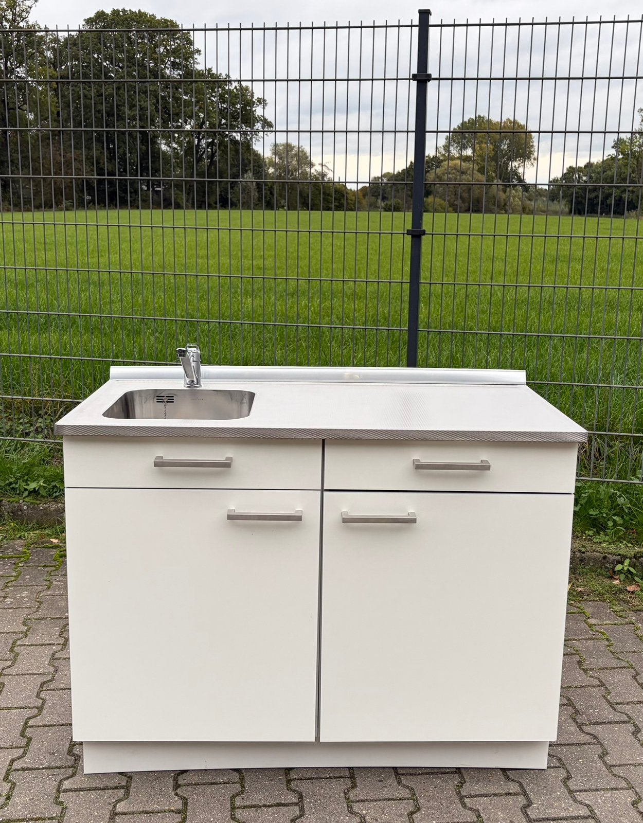 Keller Keuken/ Keukenblok Z.G.A.N, Ophalen, Zo goed als nieuw, Wit
