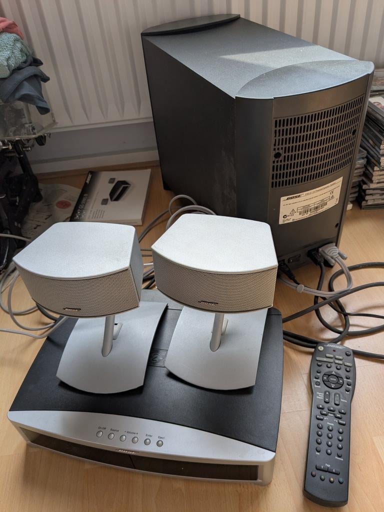 Bose av 321 iii (cd/dvd speler defect), Gebruikt, 2.1-systeem, 70 watt of meer, Dvd-speler