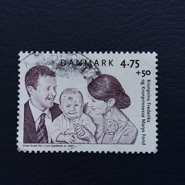 Denemarken postzegel Kronprins Frederiks en Marys Fond, Postzegels en Munten, Ophalen of Verzenden