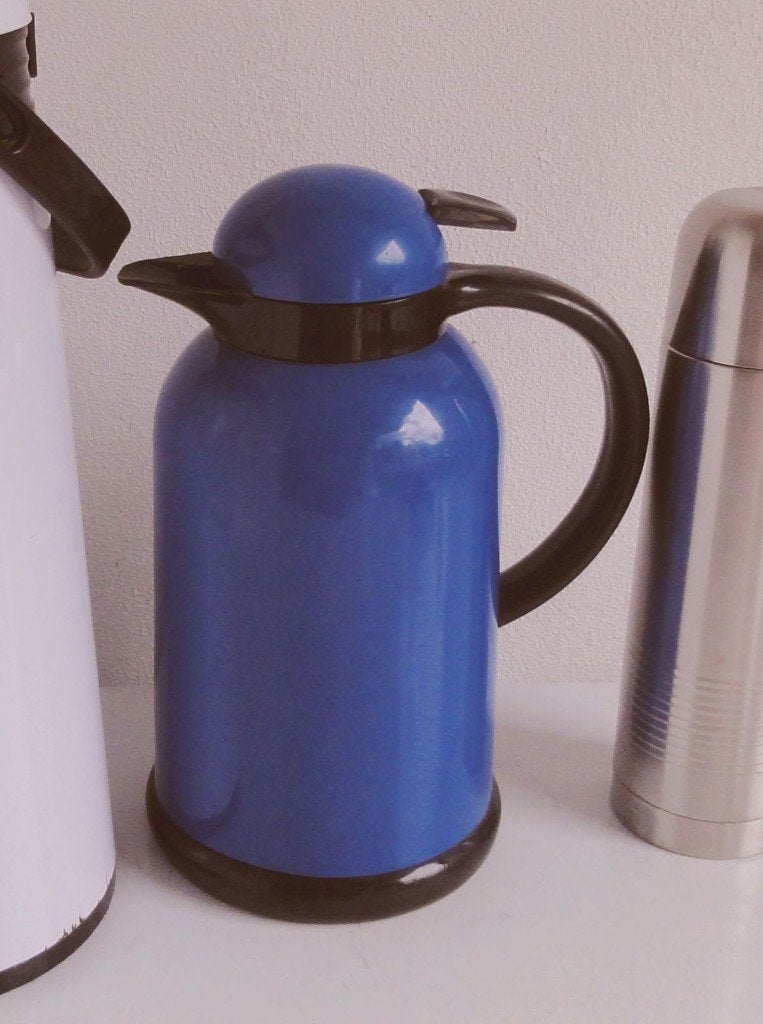 Thermoskan, zgan, blauw, Overige typen, Ophalen of Verzenden, Gebruikt, Blauw