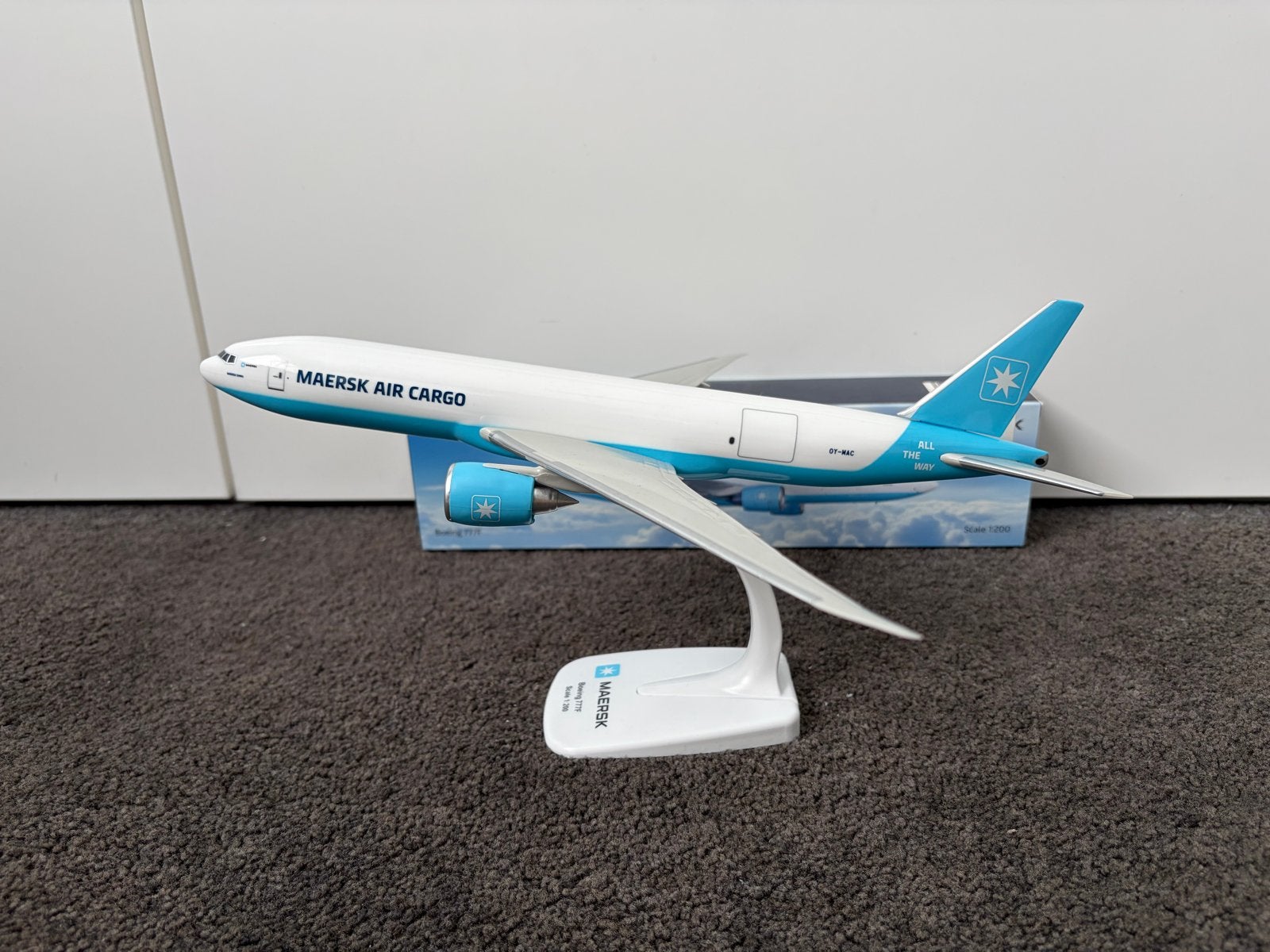 Maersk Air Cargo Boeing 777F, Overige merken, 1:144 tot 1:200, Nieuw, Ophalen of Verzenden