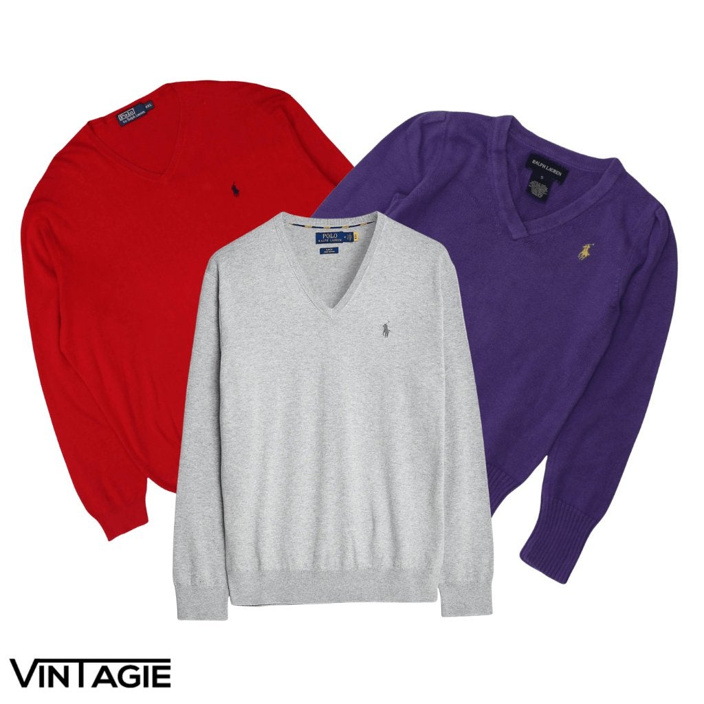 10x RALPH LAUREN LIGHT SWEATERS & VESTEN, Vintagie, Haulerwijk, Overige maten, Ophalen of Verzenden