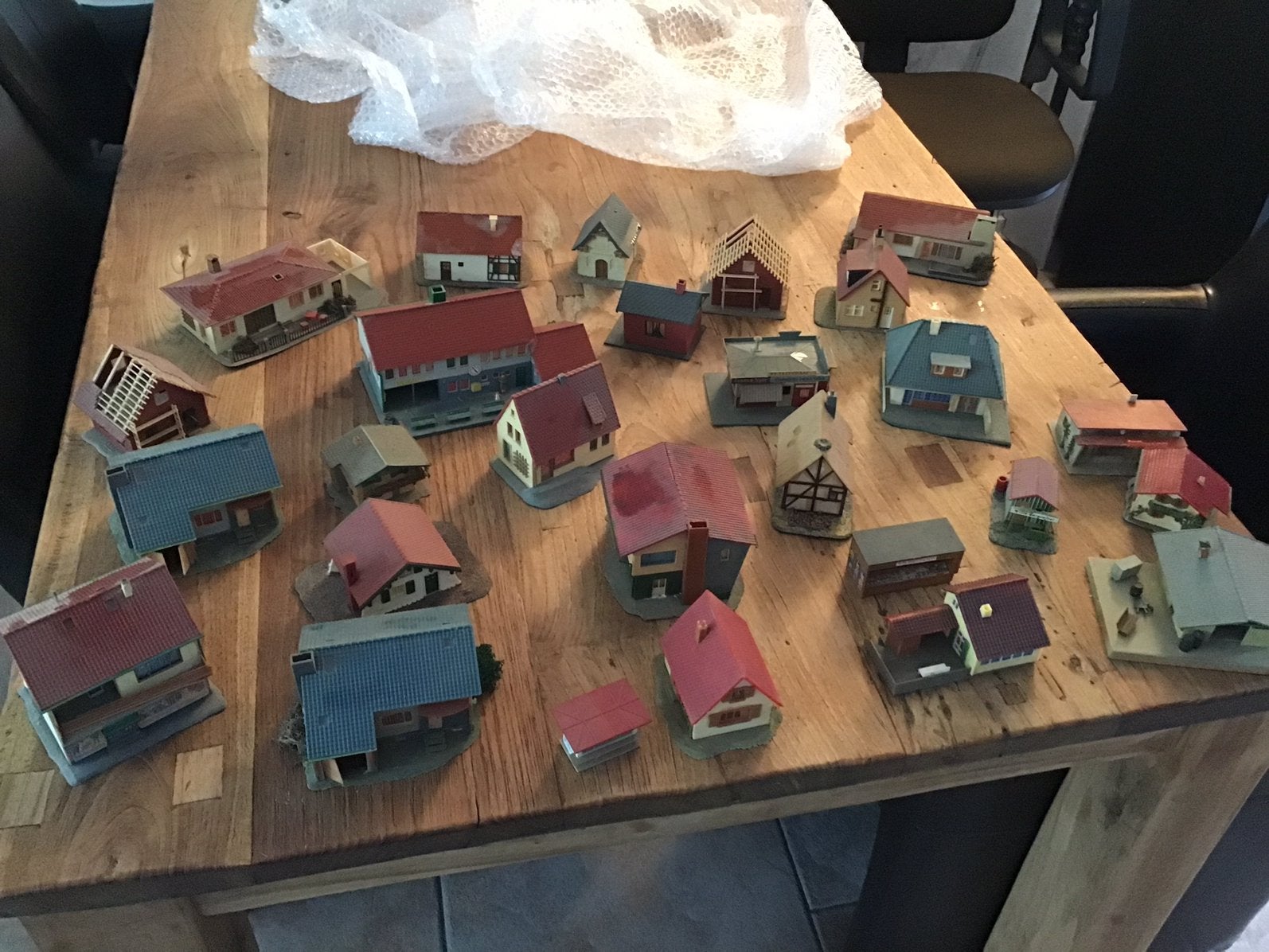 Oude HO huisjes, 1:87, Overige merken, Gebruikt, Gelijkstroom of Wisselstroom, Overige typen