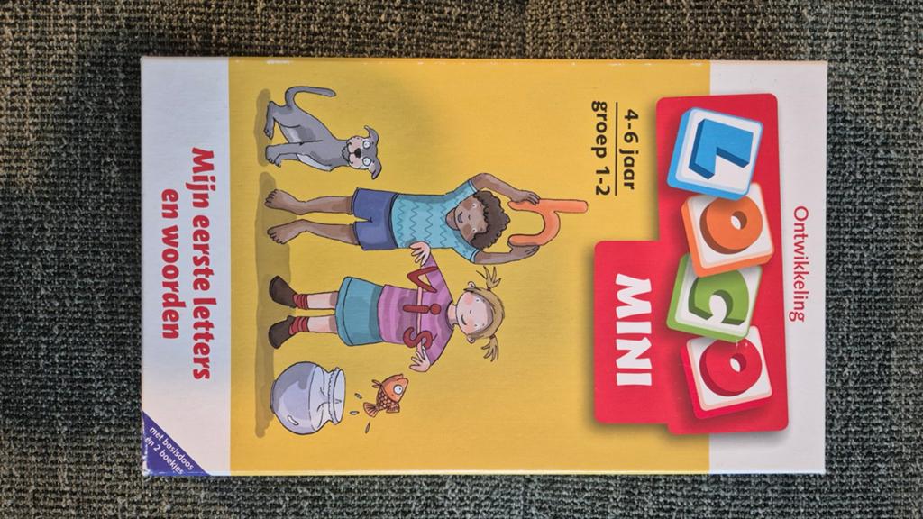 Loco Mini met 4 boekjes - Mijn eerste letters en woorden, Ophalen, Gebruikt, Taal en Lezen
