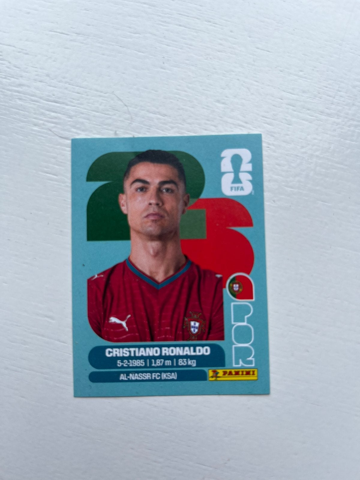 Cristiano Ronaldo Panini sticker, Ophalen of Verzenden, Nieuw, Sticker