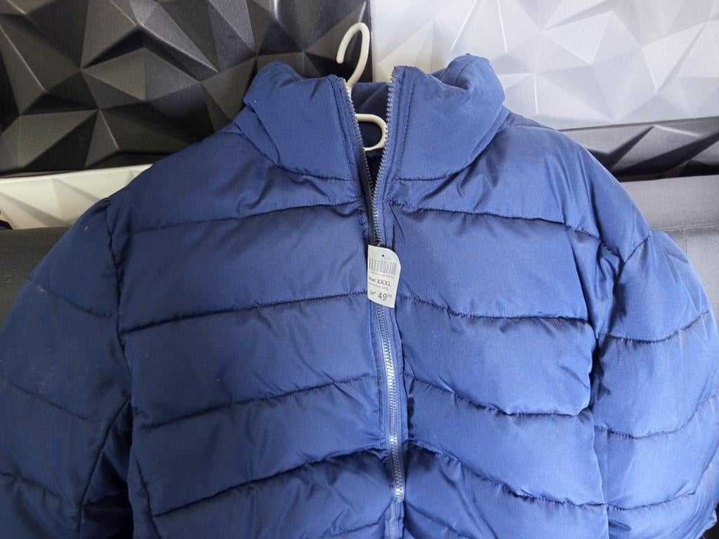 Nieuwe donkerblauwe gewatteerde jas - Maat XXXL, Onbekend, Blauw, Nieuw, Overige maten