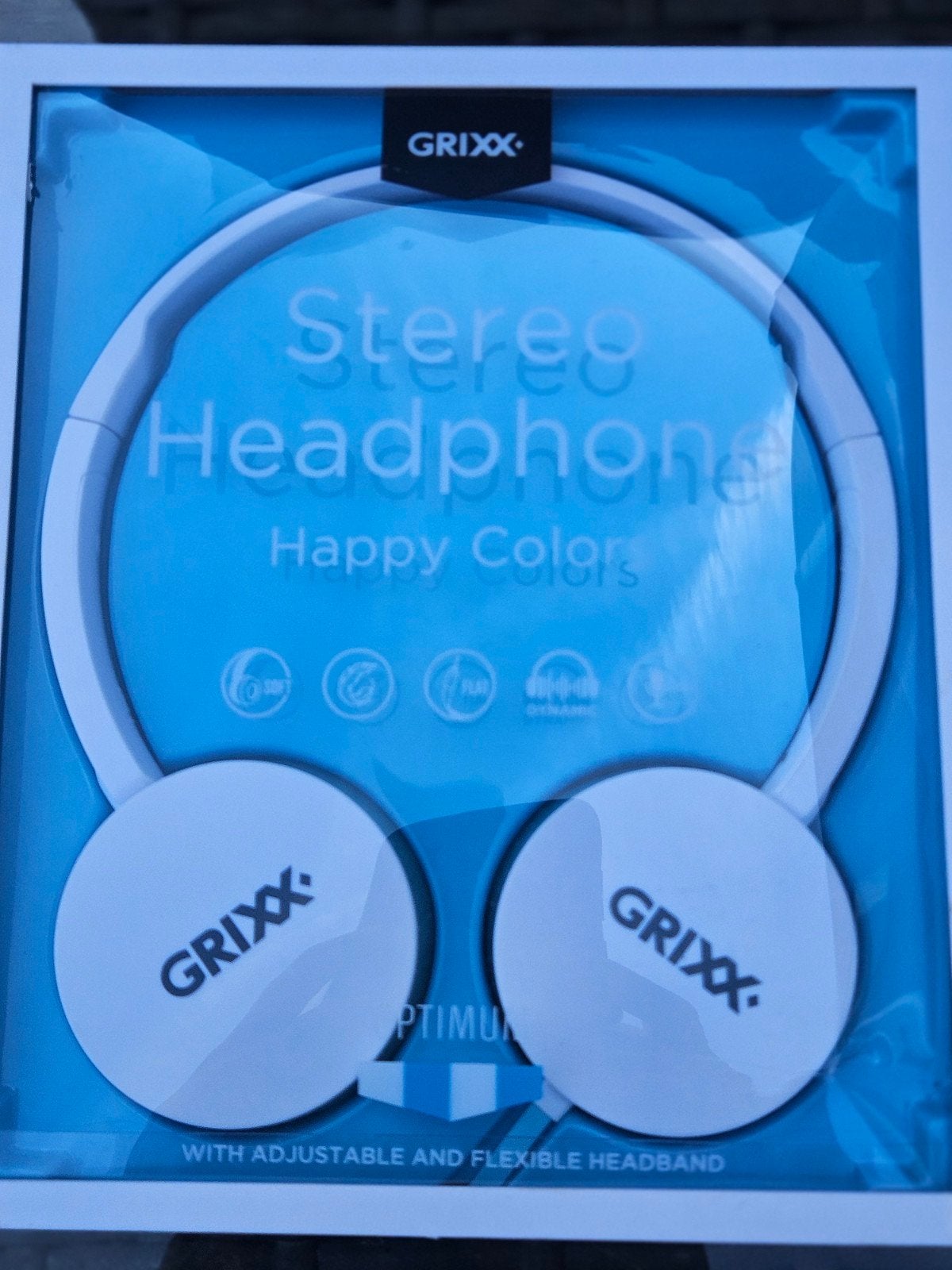 GRIXX Stereo Hoofdtelefoon - Happy Colors Wit, Overige merken, Nieuw, Ophalen of Verzenden, Wit