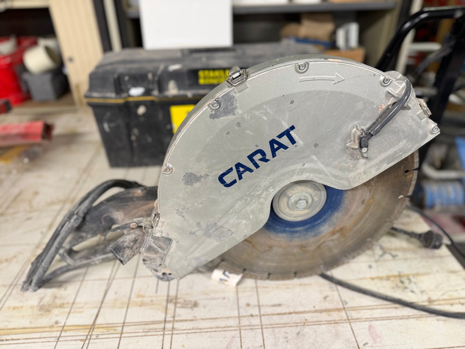 Carat DS-4000 muurzaag - Krachtige zaagmachine, Gebruikt, 70 mm of meer, Overige typen, Ophalen of Verzenden