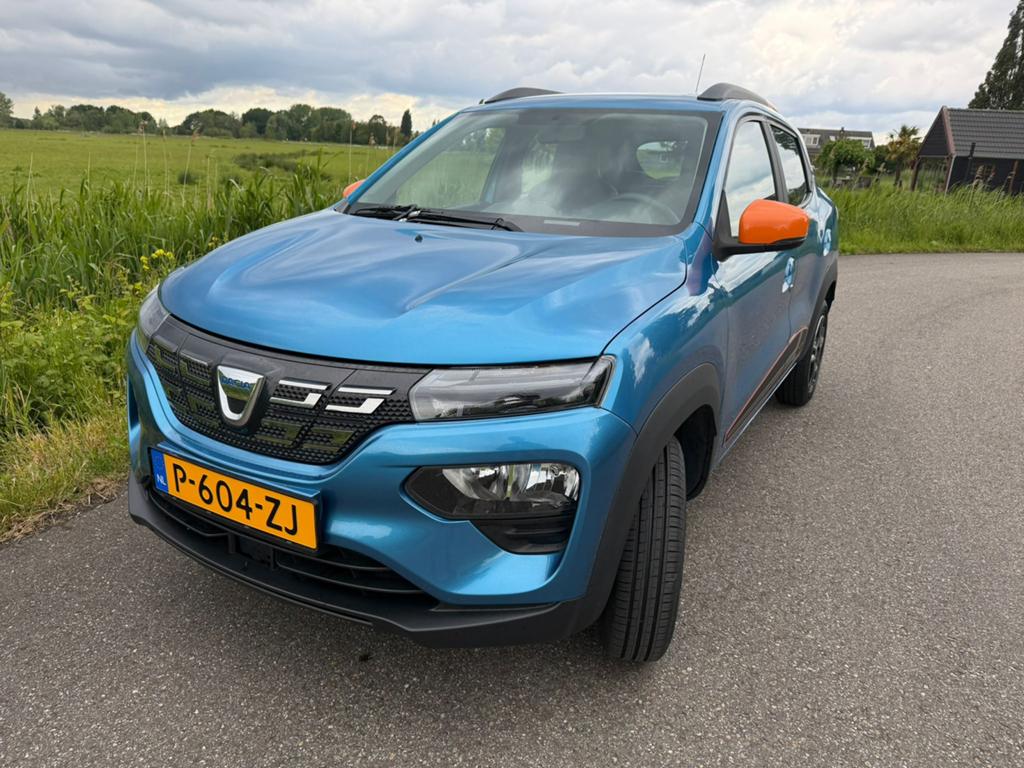 Dacia Spring Electric 45 2022 Blauw, Auto's, Dacia, Zwart, Elektrisch, 44 pk, Particulier