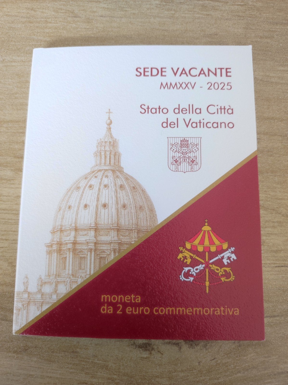 Vaticaan 2 Euro 2025 BU Sede Vacante MMXXV, Verzenden, Vaticaanstad, 2 euro, Setje