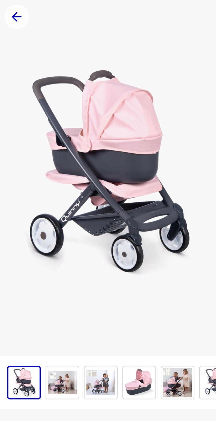 Quinny Poppenwagen 3-in-1 Combi Roze/Grijs, Kinderen en Baby's, Speelgoed | Poppen, Ophalen