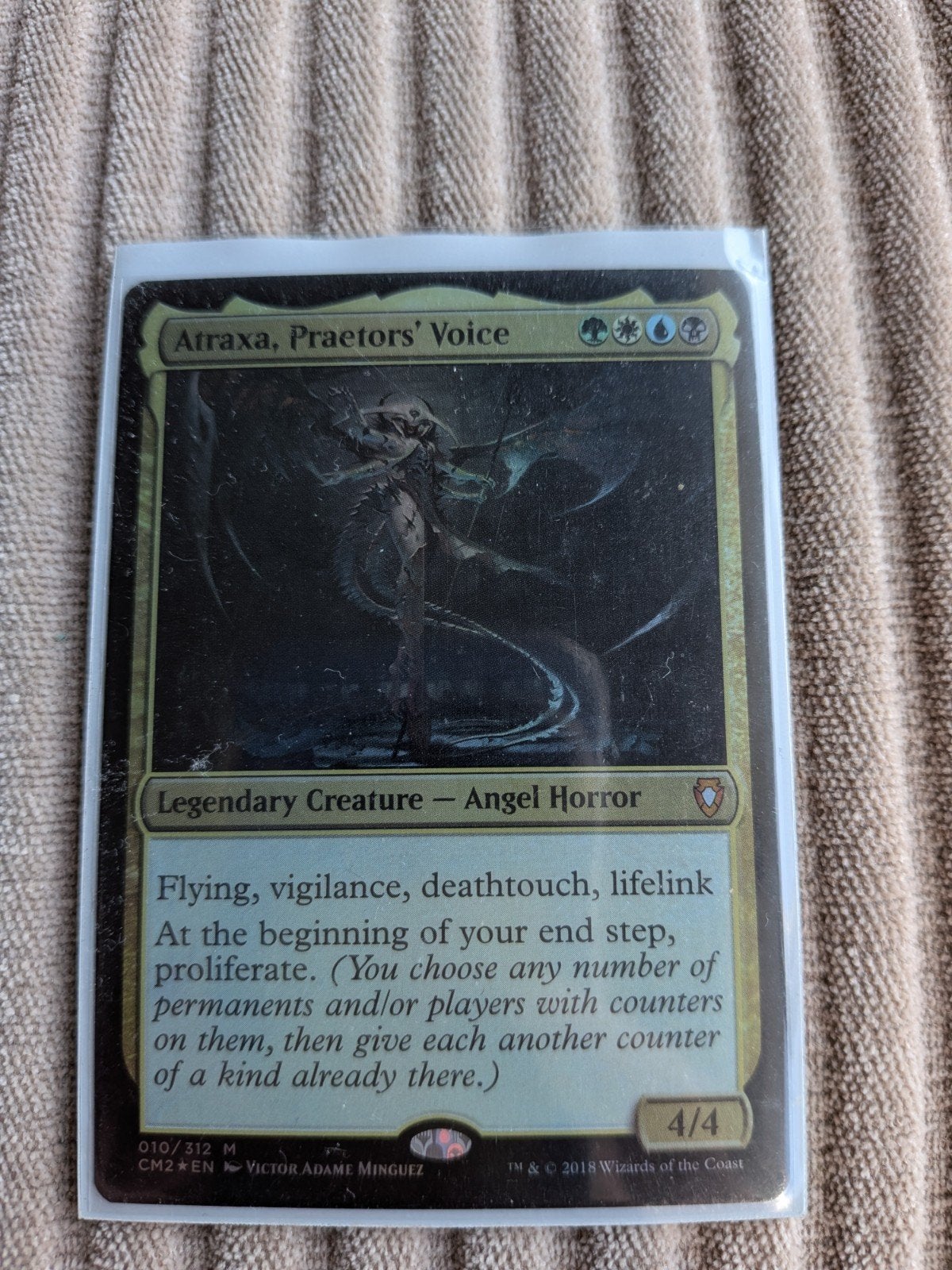 Atraxa, Praetors' Voice Foil NM (double sleeved), Ophalen of Verzenden
