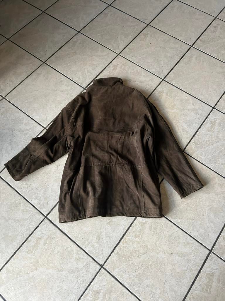 Hulshoff Lammy Jas - Suède met wollen binnenkant (XXL/3XL), Ophalen of Verzenden, Zo goed als nieuw, Overige maten, Bruin