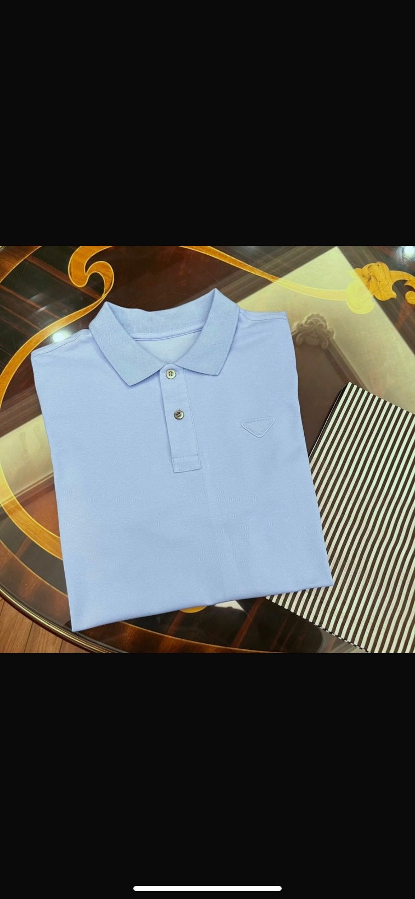 Prada Polo Shirt - Nieuw met label, Kleding | Heren, Ophalen of Verzenden, Nieuw, Maat 48/50 (M), Blauw